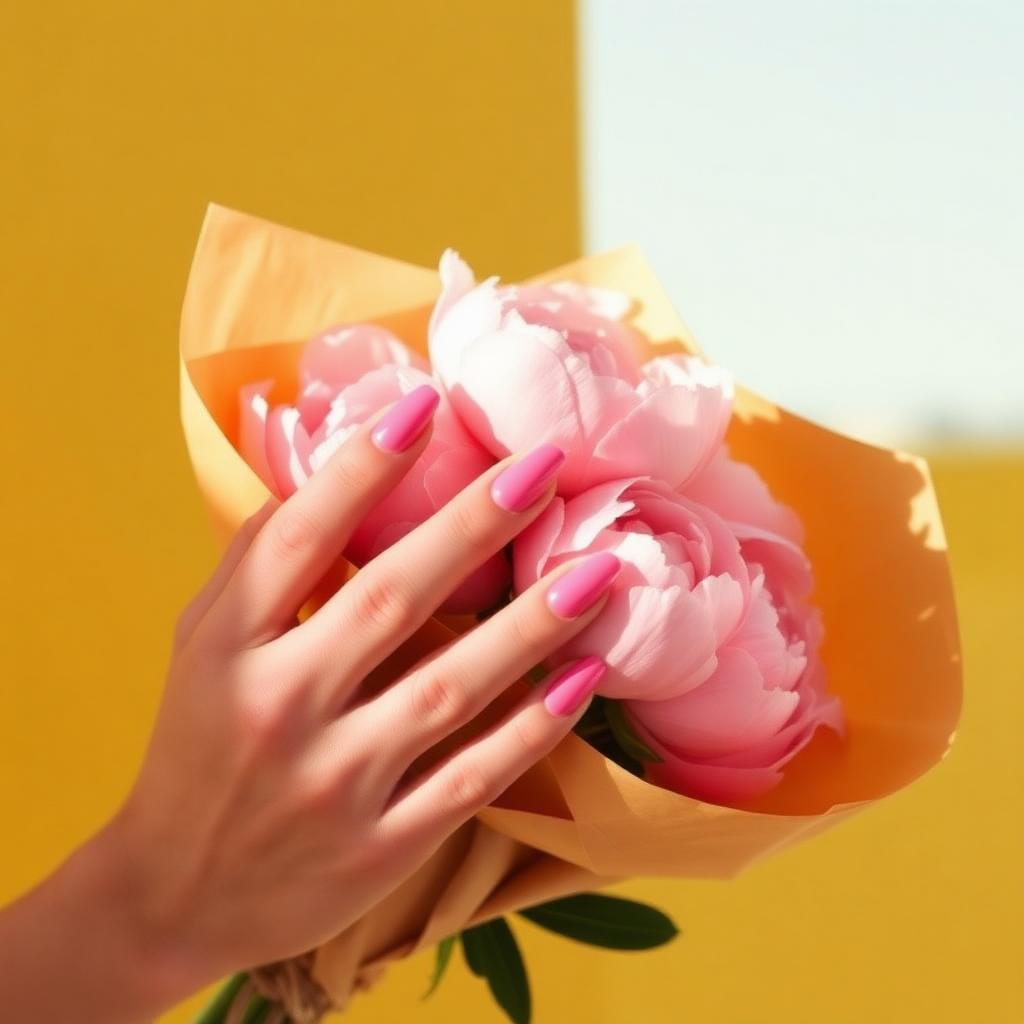 Translucent pink, jelly finish.